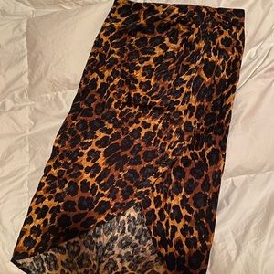 Zara leopard skirt with high slit